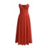 2024 summer new European and American style slim fit and slimming strapless backless fishbone waist cinching dress