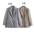 Foreign trade 2024 autumn new suit jacket texture double breasted casual women's casual versatile commuting 3046483