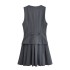 Foreign Trade 2024 Autumn New Dress Women's European and American Style V-neck Vest Sleeveless Temperament 9368558