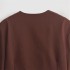 Foreign Trade 2024 Autumn New European and American Style Women's Fashion Leisure Baita Simple Short Round Neck Long Sleeve Coat