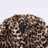 AliExpress wholesale 2024 autumn cross-border European and American women's clothing leopard print medium and long style lapel coat jacket for women