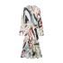 Foreign trade 2024 autumn new women's clothing European and American style fashionable temperament elegant printed MIDI dress 9323115