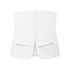 Foreign trade 2024 autumn new women's clothing European and American solid color vest street fashion breastless suit top