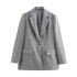 Foreign trade 2024 autumn new suit jacket texture double breasted casual women's casual versatile commuting 3046483