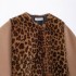 Foreign Trade 2024 Autumn New European and American Style Women's Clothing Animal Pattern Printed Artificial Fur Coat Coat 807327