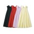 2024 summer new European and American style slim fit and slimming strapless backless fishbone waist cinching dress