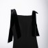 Foreign Trade 2024 Autumn New Dress Women's Wear European and American Velvet Bow Decoration Slimming Female 9057777