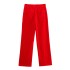 Foreign Trade 2024 Autumn New European and American Style Women's Fashion Vertical Striped Wide Leg Pants Corduroy Pants 1255507