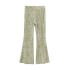 New European and American style women's fashionable and casual temperament pearl embellished high waisted bell bottom pants for autumn 2024 in foreign trade 9130955