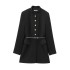 Foreign trade 2024 autumn new European and American style women's fashion temperament semi high collar with belt coat jacket 3046341