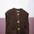 Foreign trade 2024 autumn new European and American style women's fashion temperament casual short coarse needle knitted vest 5802114