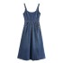 Foreign trade 2024 autumn new dress women's strapless slimming casual suspender retro 5252282