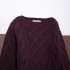 Foreign Trade 2024 Autumn New European and American Style Women's Fashion Round Neck Long Sleeve Short Knitted Shirt Top 2142188