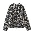 Foreign Trade 2024 Autumn New European and American Style Women's Fashion Animal Pattern Printed Cotton Jacket Jacket 8110506