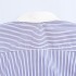 Foreign Trade 2024 Autumn New European and American Style Women's Fashion Casual Cuff Splicing Collar Striped Shirt 9056644