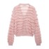 Foreign Trade 2024 Autumn New European and American Style Women's Fashion Leisure Loose Layered Decorative Knitted Jacket 0014109