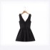 European and American style sexy deep V-neck bow tie with fish bone waist cinched vest skirt short skirt spicy girl slim fit dress female