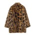 Foreign Trade 2024 Autumn New European and American Style Female Style Street Animal Pattern Plush Coat 1247701001