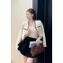 Mingyuan Xiaoxiang style set, women's autumn and winter temperament fashionable Xiaoxiang style woven jacket, slimming high waisted velvet skirt