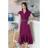 Real time spot summer high-end fashion dress, mid length slim fit temperament satin fishtail dress for women