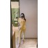 Real time spot high-end set for women's summer fashion suit collar top, high waist slimming cropped pants two-piece set for women