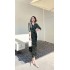 Real time spot summer new fashionable and stylish V-neck slim fit women's temperament dress, noble and elegant dress