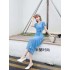 Real time spot European high-end temperament women's dress summer new sexy hip bag ruffled V-neck long dress