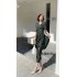 Real time spot summer new fashionable and stylish V-neck slim fit women's temperament dress, noble and elegant dress