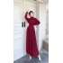 Design sense: High neck knitted dress for women's autumn and winter new style, slim fit and inner style, with a cinched waist to show off thinness and a large swing long skirt