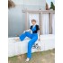 Real time spot high-end style imperial sister style suit with lapel and lace patchwork top, exuding a slimming and wide leg long pants set