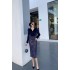 Real time spot autumn outfit new stylish sequin splicing velvet socialite slim fit bag hip slit dress for women