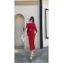 Real time spot summer new style temperament cloak exquisite dress western-style high-end slim fit slimming long skirt dress for women