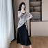 New Chinese style camisole dress women's drawstring top skirt two-piece set 9530