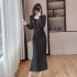 2024 Xiaoxiangfeng autumn high-end temperament lace two-piece dress set 9682