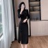 2014 Autumn New Chinese style Improved Split Long Sleeve Cheongsam Dress 6910