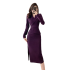 Real shot of a high-end small person with a tight waist and hips, fake two high and cold imperial style purple dresses, 5968