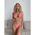 2023 European and American sexy triangle bag bikini foreign trade swimsuit women's beach bikini three piece set ins swimsuit