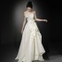 French satin light wedding dress, bride's high-end feeling, niche strapless flower dress, forest style high-end welcome and outdoor veil