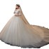 French Wedding Dress 2024 New Bridal Tail Style Forest style Dreamy Super Fairy Starry Sky Pregnant Long Sleeve Large Size Dress