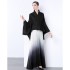 Factory direct sales of Miyake pleated gradient lace up short jacket+dyed pleated skirt in stock