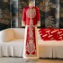 Men's Show off Groom 2024 New Chinese Wedding Dress, Reception and Toasting Dress, Large Size Satin Dragon and Phoenix Coat, Tang Costume