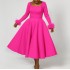 D451 party dress independent station winter temperament elegant fur decoration big skirt dress African dress