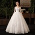 French light wedding dress 2024 new bride long sleeved short stature beige simple palace style travel photography temperament main veil