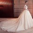 Champagne Wedding Tail 2024 New Winter One Shoulder Large Size Korean Simple Wedding Dress Supply