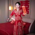 Velvet 2024 New Xiuhe Dress, Small Bride, Large Size, Chinese Wedding Dress, Wedding Dress, High end Toasting Dress, Pavilion Dress