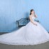 Main Wedding Dress Female 2024 Lace Super Immortal Dreamy Outward Yarn French Fat Spring Summer Long Tail One Shoulder Large Wedding Dress