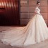 Champagne Wedding Tail 2024 New Winter One Shoulder Large Size Korean Simple Wedding Dress Supply