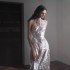 Cross border supply of silver fishtail dresses, banquet stage performances, fashion shows, art exams, princess wedding dresses, evening gowns, foreign trade, Europe and America