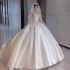 Satin Wedding Dress 2024 New Bridal Small Main Yarn French Retro strapless High End White Outing Yarn