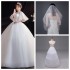 Main Wedding Dress Female 2024 New Style Mother Lace Super Fairy Dreamy Outward Yarn French Fat Spring/Summer Wedding Dress Cover Arm V-neck